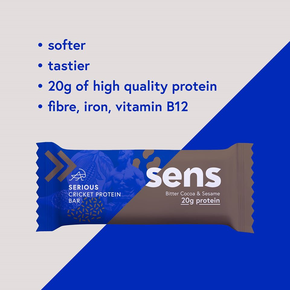 Proteinová tyčinka Serious z cvrččí mouky - SENS