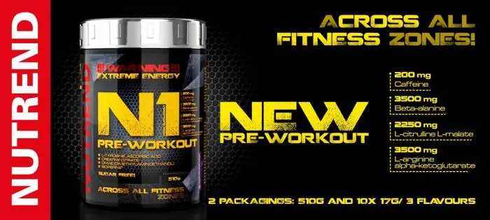 N1 Pre-Workout 510 g - Nutrend