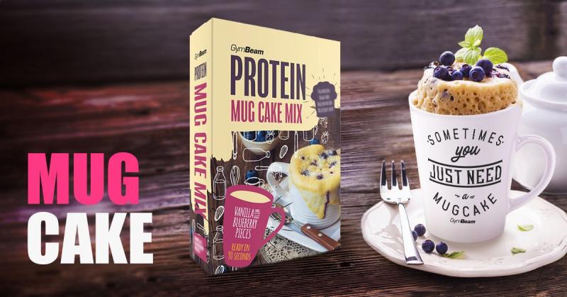 Proteínový protein Mug Cake Mix - gymbeam