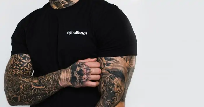 Men's T-shirt Basic Black - GymBeam