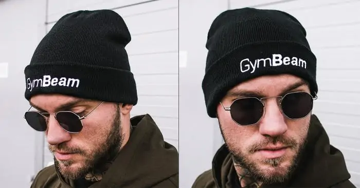 Winter hat Beanie Black - GymBeam