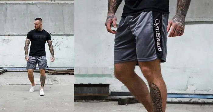 Shorts für Männer Vertical Grey - GymBeam